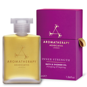 Aromatherapy Associates Inner Strength Bath & Shower Oil
- 55-ml glass bottle in a box; The uplifting blend of Clary Sage, Frankincense and Cardamom within Aromatherapy Associates Inner Strength Bath & Shower Oil can help you discover renewed resilience during challenging times.