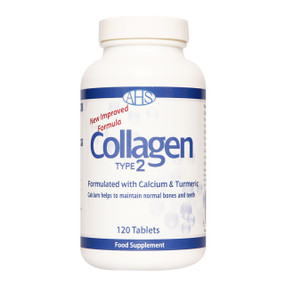 Advanced Health Solutions Collagen Type 2 - 120-Tablets front image; may help promote healthy joint cartilage