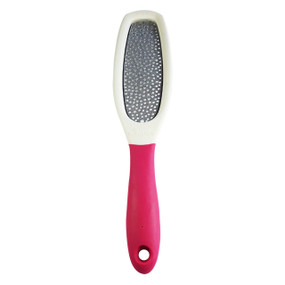 Alida Beauty Products Foot File - Pink - has been specially designed to make caring for your feet a much easier and less stressful experience. Made using the finest Japanese stainless steel and soft touch high grade plastic resins.