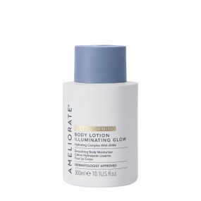 Smooth rough, bumpy, and KP-prone skin with Ameliorate Illuminating Glow Transforming Body Lotion 300ml.