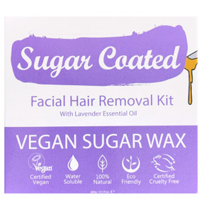 Aqua Natural Sugar Coated Facial Hair Removal Kit - a 100% natural vegan sugar wax to remove unwanted facial hair.