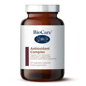BioCare Antioxidant Complex - 30-Capsules brown glass jar white label