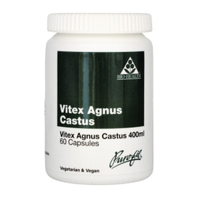 Bio-Health Vitex Agnus Castus 60 capsules in a white plastic tube;