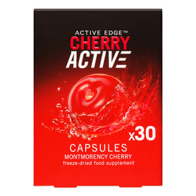 Active Edge CherryActive Capsules - 30-Capsules front image; a great natural remedy for gout