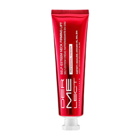 Dermelect Cosmeceuticals Self-Esteem Professional Neck Firming Lift 60ml - red plastic tube with white cap; instantly nourishes, firms, and tones the neck's delicate skin