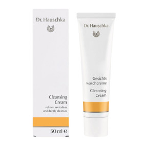 Dr Hauschka Cleansing Cream - 50-ml tube in a box; a gentle, effective cleanser which deep cleanses skin & maintains its acid mantle to prevent dehydration