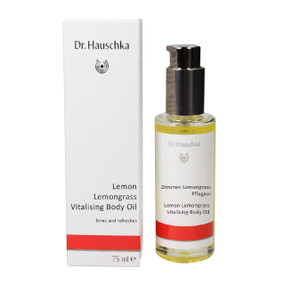 Dr Hauschka Lemon Lemongrass Body Oil - 75-ml bottle in a box; an invigorating body oil which seals in moisture while firming and revitalising dull, lacklustre skin