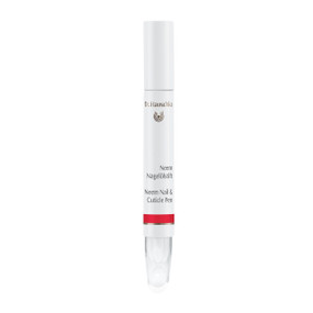 Dr Hauschka Neem Nail Oil Pen - white box with 3-ml plastic pen; provides pure neem oil for healthy nails and cuticles.