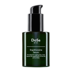 DoSe by VH Ergothioneine Serum, 30 ml, in a green glass bottle; one of the most powerful antioxidant serum, this antiaging face serum provides 40+ benefits for skin.