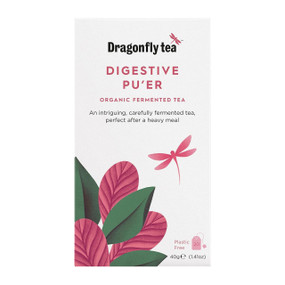 Dragonfly Tea Digestive Pu'er Tea - 20-Tea Bags in a box; aid digestion and weight loss