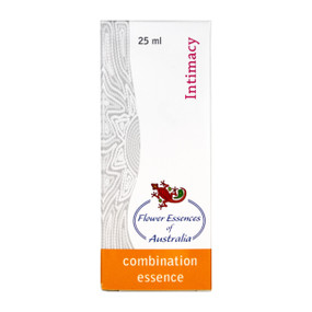 Flower Essences of Australia Intimacy - 25-ml pipette bottle in a box; promotes renewed interest, passion, sensuality, and bonding. It encourages acceptance and helps individuals feel at ease with their physical body and physicality