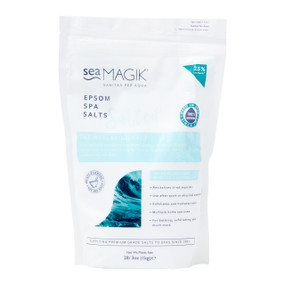 Sea Magik Epsom Spa Salts - 1-Kg white & blue plastic bag; helps relaxation & aching muscles & joints