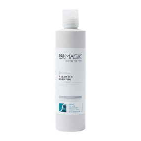 Sea Magik 3 Seaweed Shampoo - 300-ml grey plastic bottle with white label and transparent cap