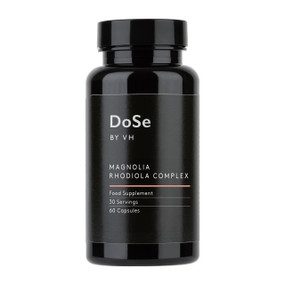 Victoria Health Magnolia Rhodiola Complex - 60-Capsules black plastic bottle; a natural remedy for stress & low mood, this mood booster supplement works rapidly to provide relief from anxiety without drowsiness.