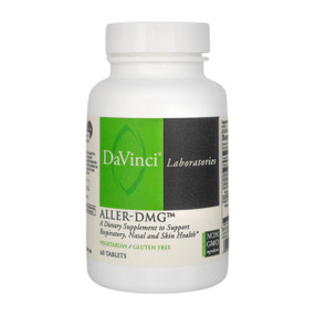 DaVinci Laboratories of Vermont Aller-DMG - 60-Tablets in a white tub: helps to alleviate hay fever symptoms including itchy, watery eyes and a runny nose