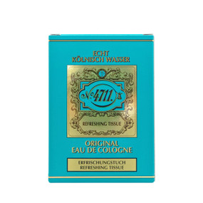 Glockengasse 4711 Eau De Cologne Tissue Wipes - 10-Refreshing Tissues front image; instantly cleanses and revitalises your skin, leaving it with that signature scent