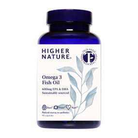 Higher Nature Omega 3 Fish Oil 90-capsules - bottle