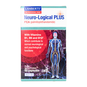 Lamberts Healthcare Neuro-Logical Plus - 60-Capsules in a box; contains a fatty acid, PEA, to support memory, learning & the nervous system.