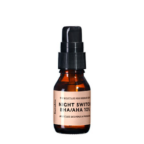 LIXIRSKIN Night Switch BHA/AHA 10% - 15-ml glass bottle with pink label