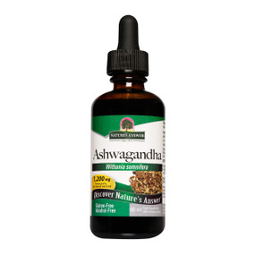 Natures Answer Ashwagandha Root Tincture - Alcohol Free - 60-ml bottle; contains 2000mg of Ashwagandha per serving, an Ayurvedic herb also known as Indian ginseng,  to enhance energy and strengthen the nervous system