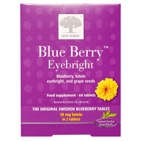 New Nordic Blue Berry™ Eyebright 60 tablets in a purple box; may support healthy vision