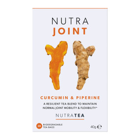 NutraTea NutraJoint Tea - 20-Tea Bags in a white & orange carton box; reduces inflammation and supports joint health