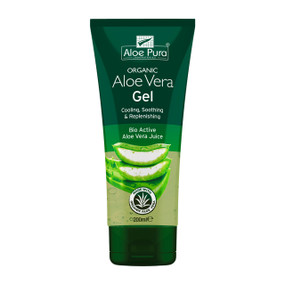 Aloe Pura Organic Aloe Vera Gel - 200-ml green plastic tube with green cap