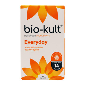 Protexin Bio-Kult Advanced Probiotic - 60-Capsules white and orange box; delivers high concentrations of beneficial bacteria to the colonisation sites in the gut and therefore be able to help a more diverse range of digestive disorders