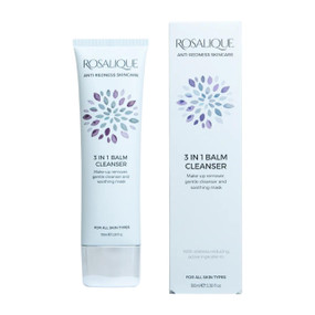 Rosalique Soothing Night Cream, 100 ml, in a blue plastic tube and blue cardboard box; designed for sensitive and redness-prone skin