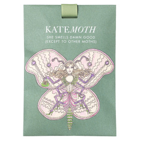 Roadscents KateMoth - Moth Deterrent - 1-Pack green paper envelope; a subtle way of deterring fabric-eating moths from damaging your garments
