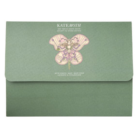 Roadscents KateMoth Moth Deterrent Drawer Liners - 6 x Drawer Liners green carton wallet; keeps your garments moth-free and beautifully scented.