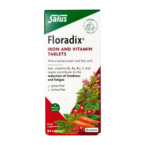 Floradix Tablets - 84-Tablets in a box; ideal for tiredness working to help enhance energy and vitality