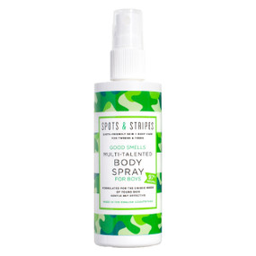 Spots & Stripes Body Spray For Boys - 125-ml bottle; works hard to tackle bad smells yet gentle on young skin