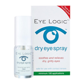 Eye Logic Eye Spray for Dry Eyes - 10-ml bottle in box; is an eye spray for dry eyes which has been clinically proven to help treat dry eye syndrome and dry itchy eyes.