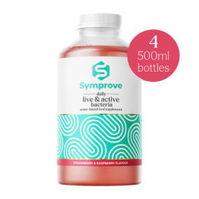 Symprove Daily Essential - Strawberry & Raspberry - 4 x 500-ml