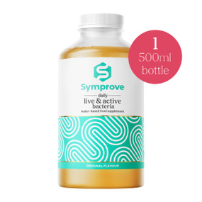 Symprove Original 500-ml bottle of Symprove liquid drink, water-based live and active bacteria supplement