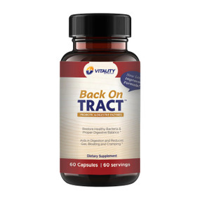 Vitality Nutrition Back On Tract - 60 Capsules bottle