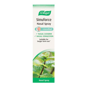 A. Vogel Sinuforce Nasal Spray - 20-ml front image; provides rapid relief from a blocked or congested nose.
