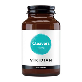 Viridian Nutrition Cleavers - 400mg 90-Capsules bottle;   Galium aparine or goosegrass is a supplement designed to cleanse the lymphatic system.