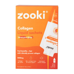 Zooki Collagen Zooki - Mango Peach - 14 x 15-ml Sachets front image