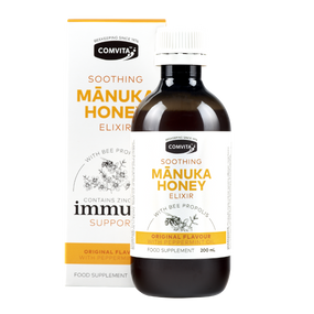 Comvita Manuka Honey Elixir With Propolis - 200-ml glass bottle + box