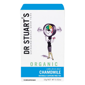 Dr Stuart's Teas Chamomile Tea - 15-Tea Bags in a box; helps to relax the body including the digestive system.