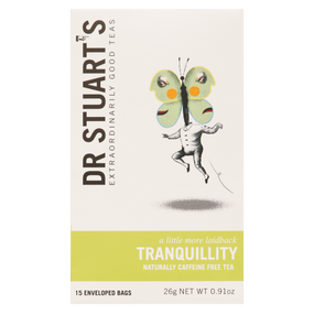 Dr Stuart's Teas Tranquility Tea - 15-Tea Bags in a box; helps lower stress levels and induce relaxation