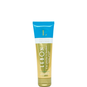 LEBON Une piscine a Antibes Toothpaste - 75-ml gold and blue tube; a Dentifrice Toothpaste with Liquorice and Mint.