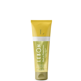 LEBON Back to Pampelonne Whitening Toothpaste - 75-ml gold and yellow tube; a Dentifrice Whitening Toothpaste with Mango, Mint and has a Whitening effect from the Papaya Extracts.